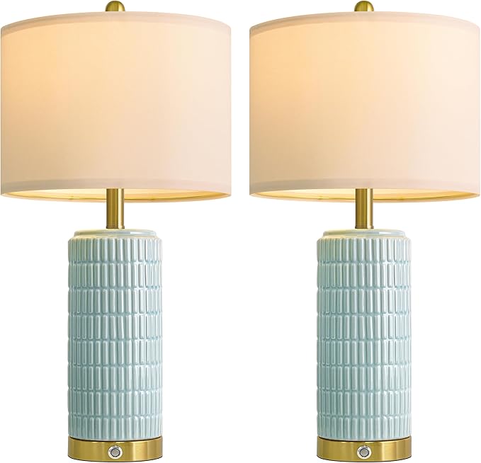 PoKat 25'' Bedside Table Lamps Set of 2 - Image 9