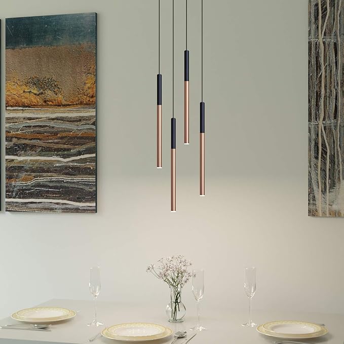 ALTAIR 4 Mini Pendant Lighting Black-Copper - Image 8
