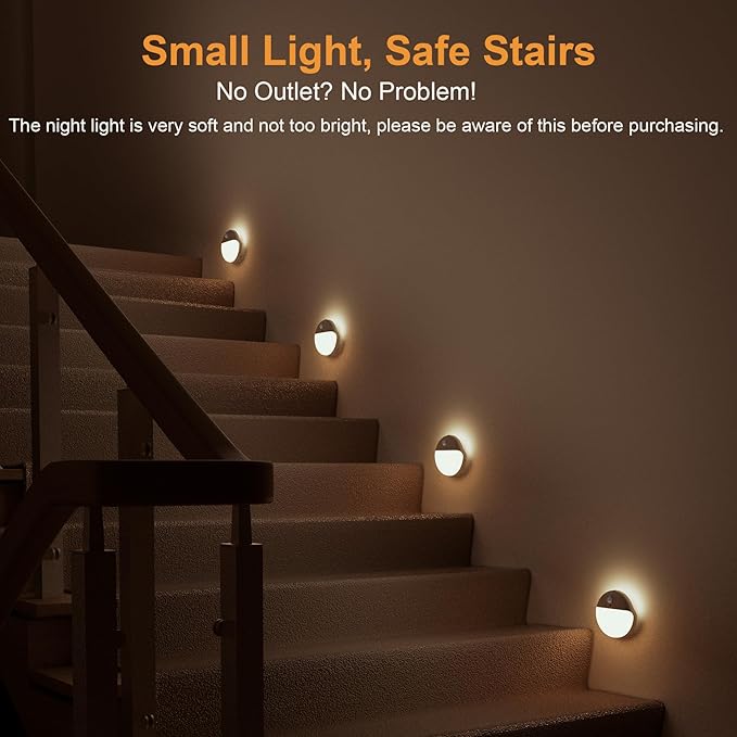 2 Pack Motion Sensor Light Indoor, 2.6" Small Stick on Lights - Image 2