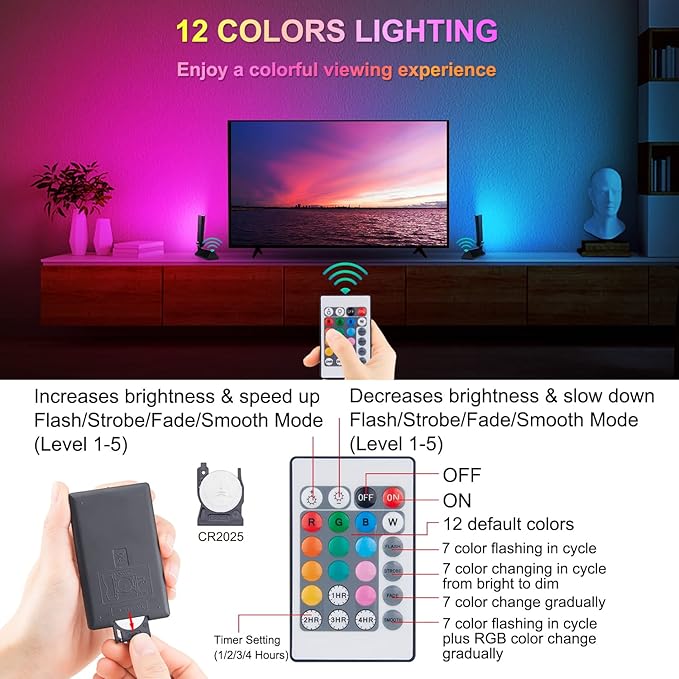 BIGMONAT Wireless Wall Light Battery Powered, Portable Night Light - Image 4