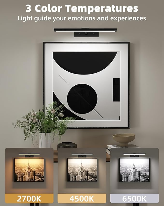 EZVALO Picture Light for Wall, Dimmable Magnetic LED Art Painting Light - Image 4
