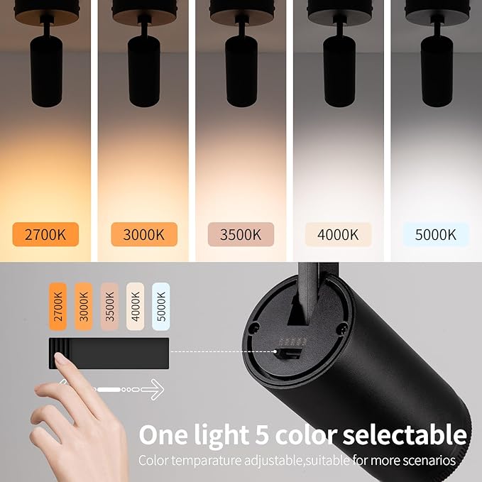mirrea 5-Color Zoomable Indoor Spot Lights, LED Ceiling Spotlight Lighting - Image 3