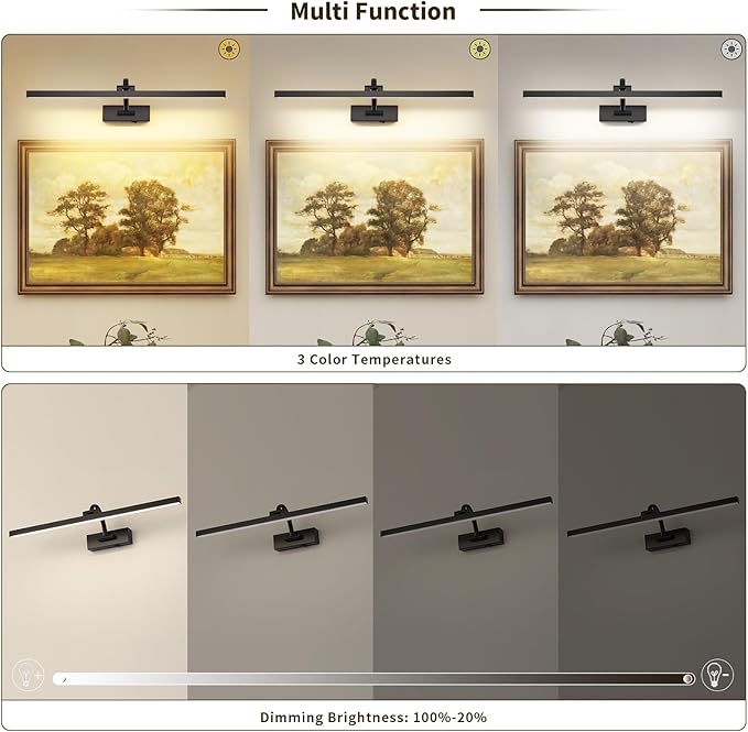 Wireless Picture Lights for Wall Battery Operated - Image 2