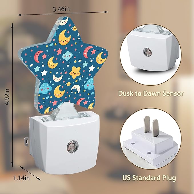 Cute Moon Stars Night Lights Plug into Wall - Image 6