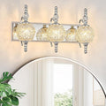 Modern Crystal Bathroom Vanity Lights Fixtures Over Mirror Chrome Vintage by LBSQJ