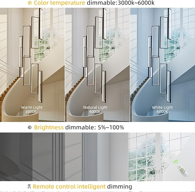 Modern Rectangle Chandelier - Image 3