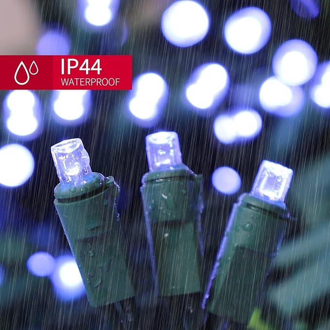 LAMPHOME 150 LED White String Lights - Image 3