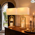 PoKat Gold Table Lamps with Candle Warmer & Timer by Pokat