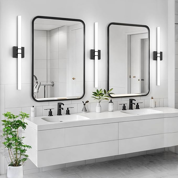 Modern Black Vanity Light Bar 32 Inch, 24W 5CCT Dimmable Bathroom Light - Image 9