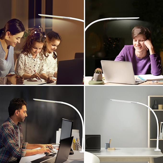 YOUKOYI LED Desk Lamp with Clamp, Flexible Gooseneck Architect Table Lamp - Image 6