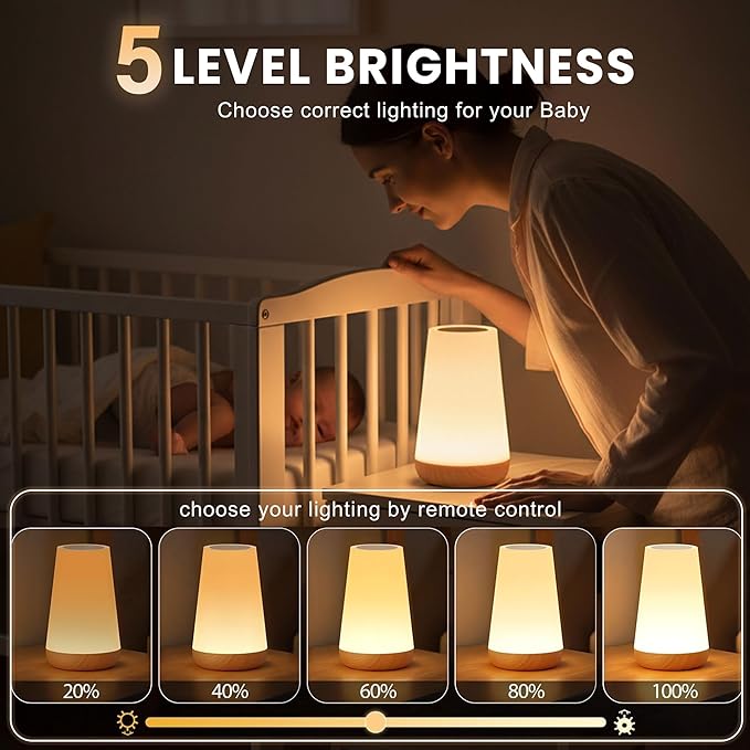 Touch Night Light for Kids: Dimmable LED Nursery Lamp for Baby - Image 2