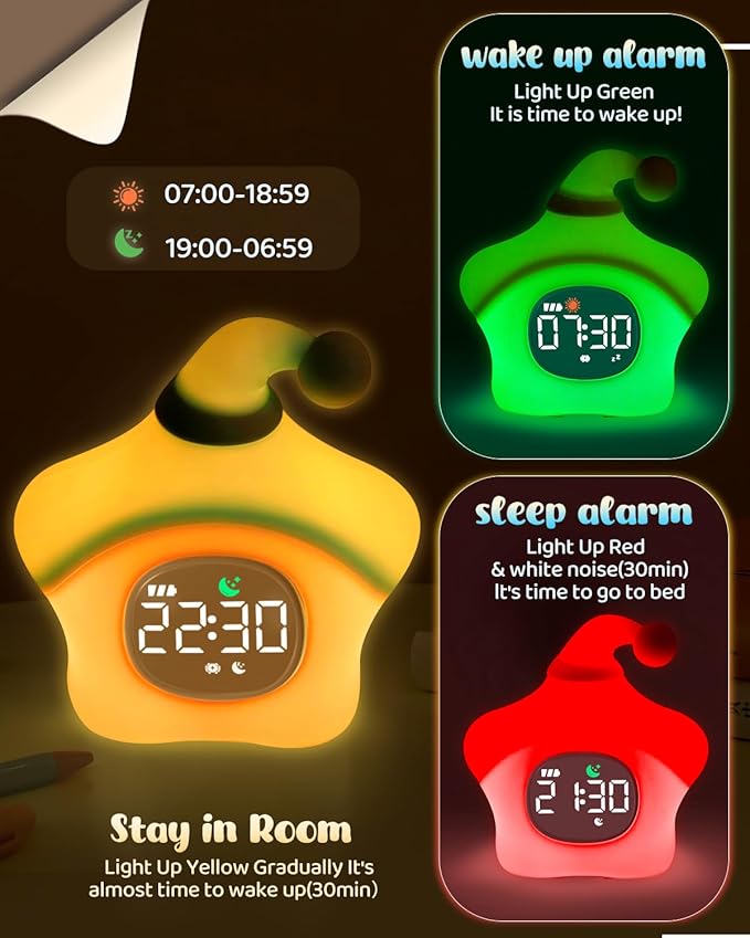 Star Alarm Clock with Night Light - Image 3