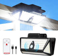 Large Clip on Solar Lights Outdoor, 208 LEDs 1000Lum Bright Solar Security Light by LightupYourLife