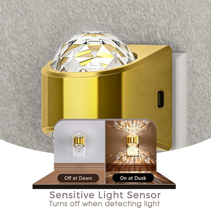 Briignite Night Light Plug into Wall 2 Pack, Dimmable Night Light - Image 2