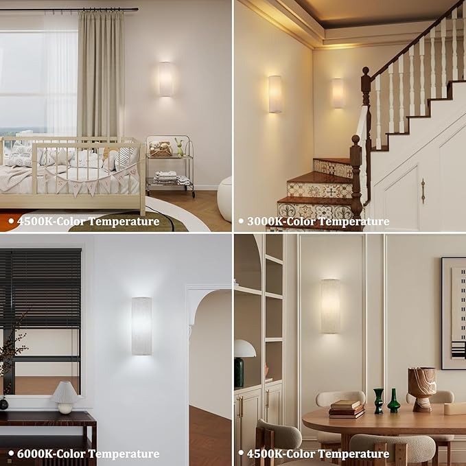 Adhesive Battery Operated Wall Sconce Set of 2, 5000 mAh Battery Rechargeable - Image 9