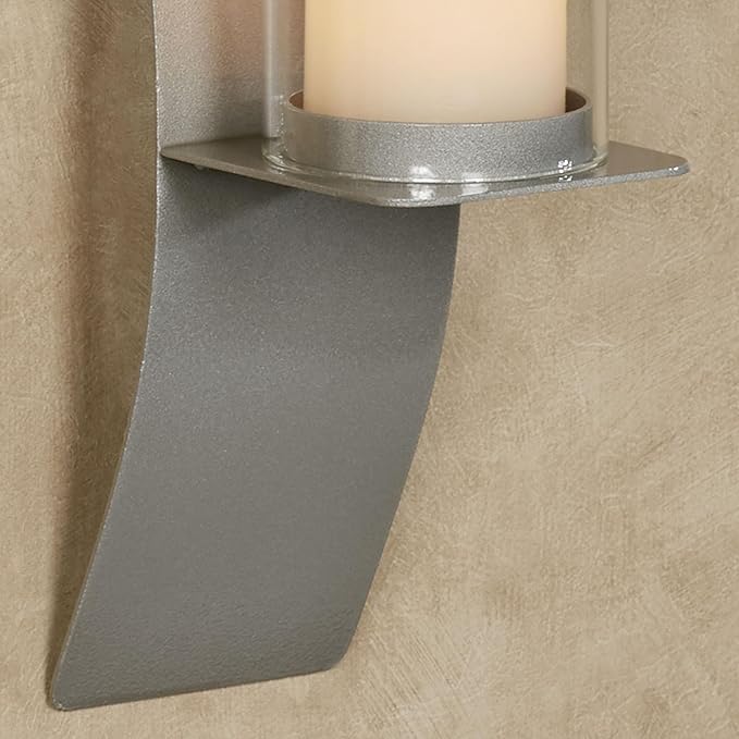 Sinuous Wall Sconce Pair Silver - Image 4