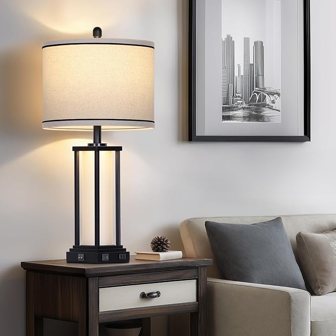 27" Tall Vintage Table Lamp - Image 4