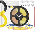 16.4FT COB LED Strip Lights Dimmable DC 24V 2700K Warm White 480LEDs COB Strip by FCOB