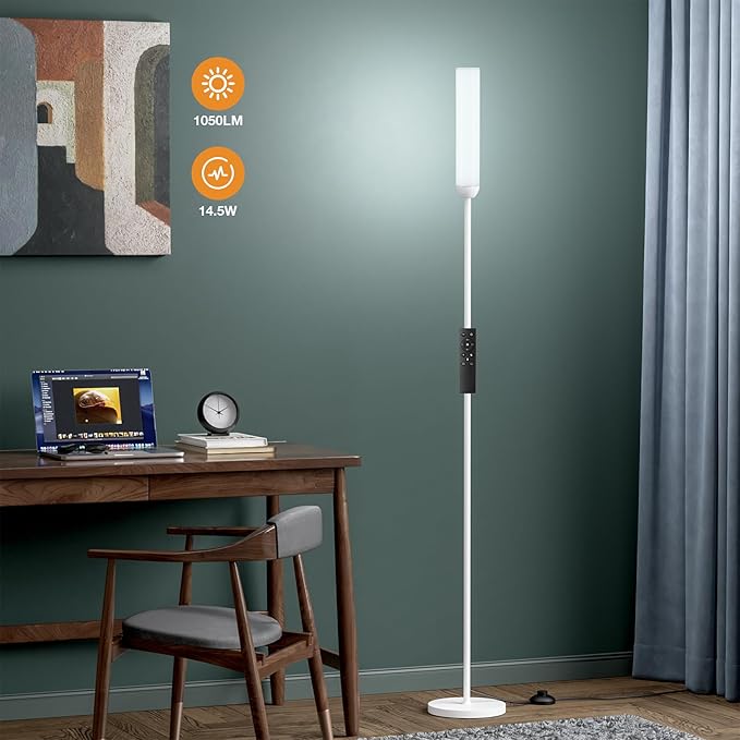 Ambimall LED Floor Lamp with Remote Control, Foot Switch - Image 7