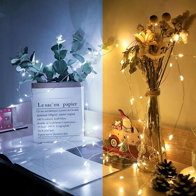 24 Pack Fairy Lights 7Ft 20 LED Twinkle String Lights 3 Modes Battery Operated - Image 6