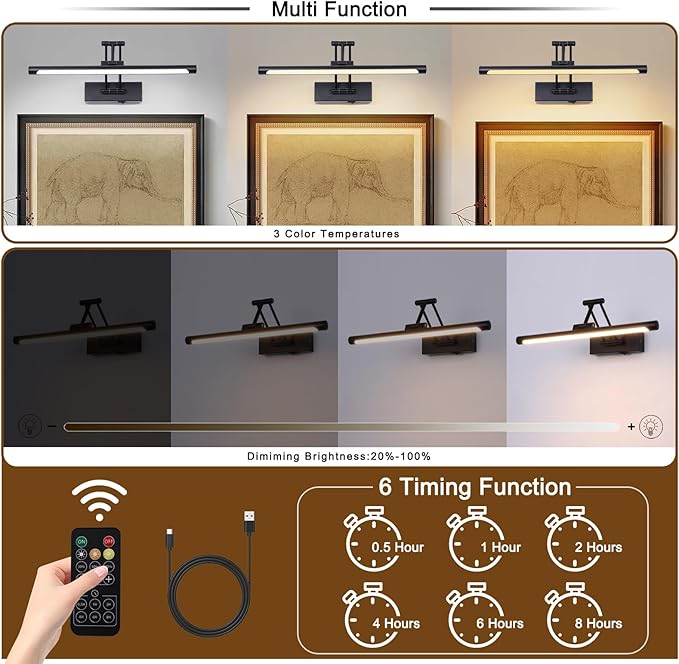 Battery Operated Picture Light - Image 3
