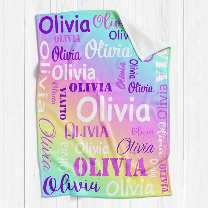 Gudina Personalized Name Blankets Custom Blanket - Image 2