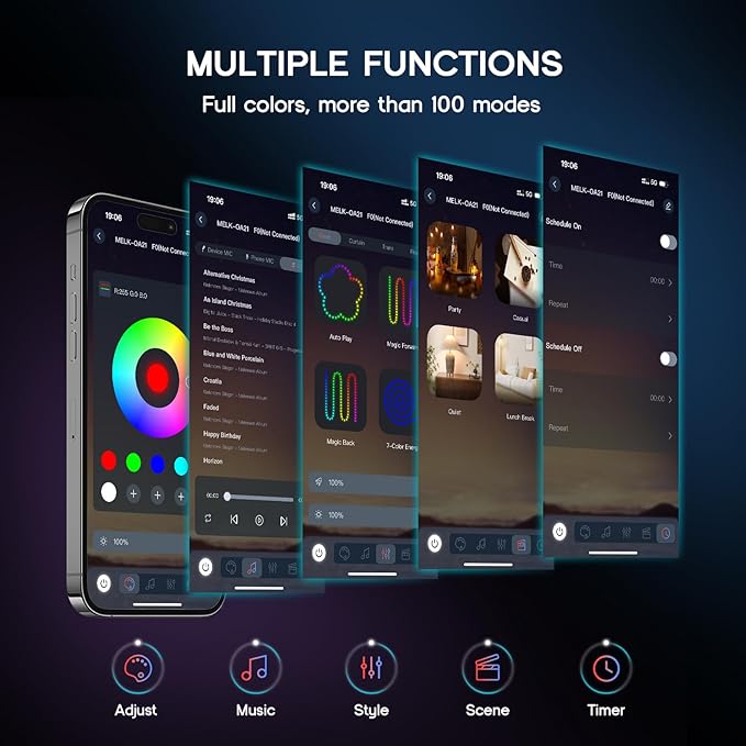 LED Neon Lights, IC+RGB 32.8FT Rope Lights Control - Image 4