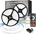 COB LED Strip Lights 6000K 65.6ft DC 24V Dimmable White Flexible LED Tape Light by Yeewhale