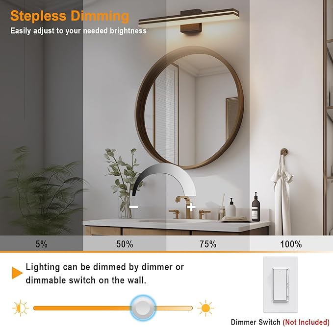 SineRise LED Modern Bathroom Vanity Light Fixtures - Image 3