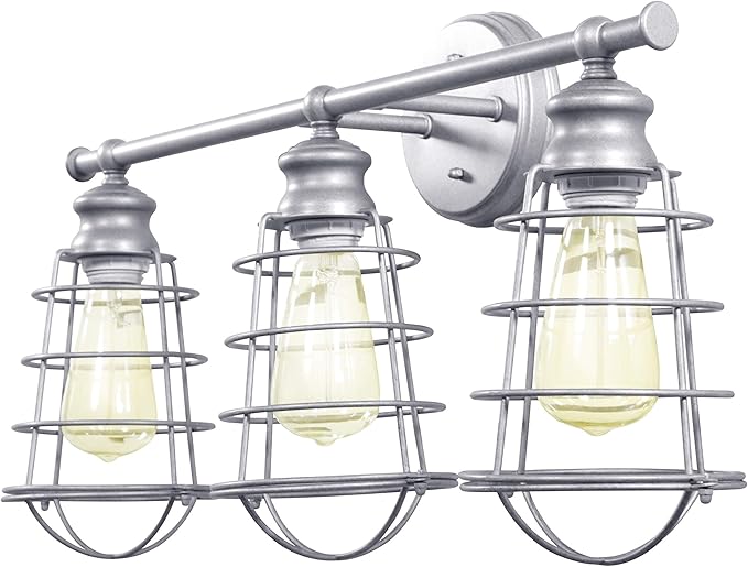Design House 519728 Ajax Industrial Modern 3-Light Indoor Bathroom Vanity Light - Image 5