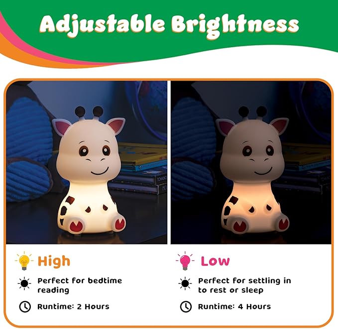 LitezAll Giraffe Squishable Silicone Lantern – Color Changing Night Light - Image 4