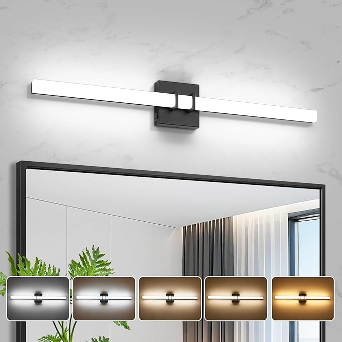 Modern Black Vanity Light Bar 32 Inch, 24W 5CCT Dimmable Bathroom Light - Image 8