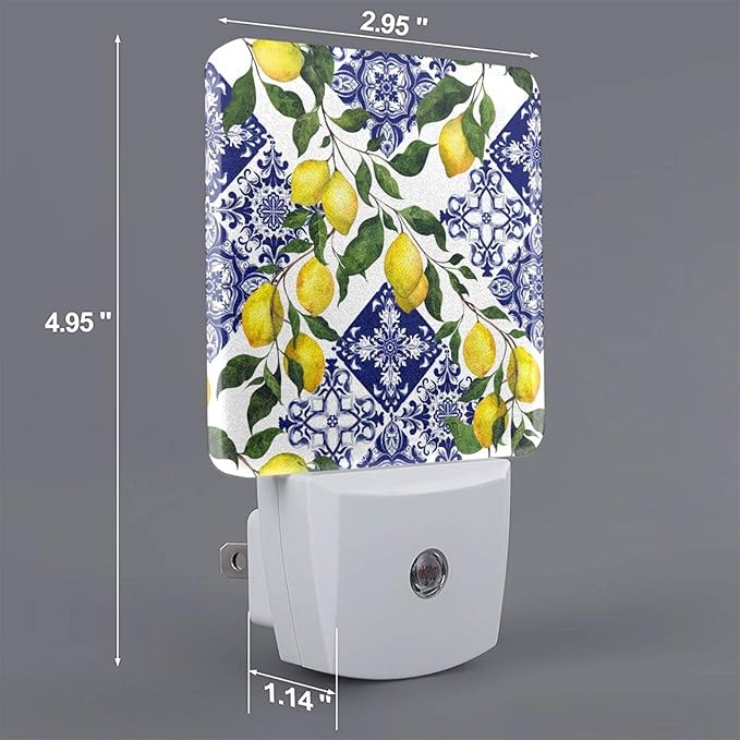 Led Night Light, Lemon Decorative Plug in Nightlights, - Image 2