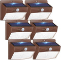Peasur 6 Packs Solar Outdoor Lights Motion Sensor Solar Security Lights by Peasur