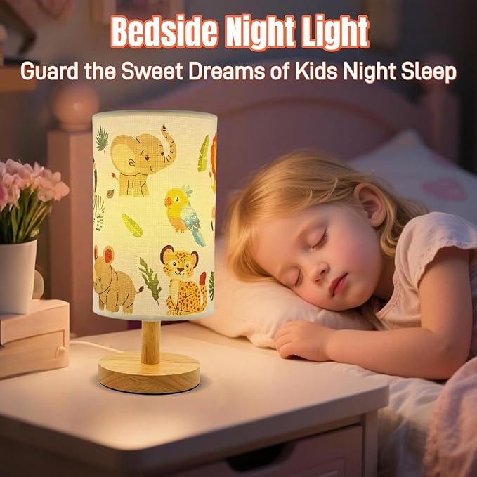Kids Table Lamp-Night Light for Boys Room, 3-Color LED Desk Lamp - Image 4
