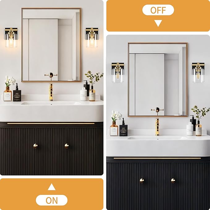 1 Light Modern Bathroom Light Fixtures Over Mirror, E26 Socket - Image 7