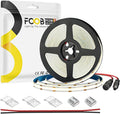 16.4FT DC12V COB LED Strip 4000K Natrual White 480LEDs Flexible High Density by FCOB