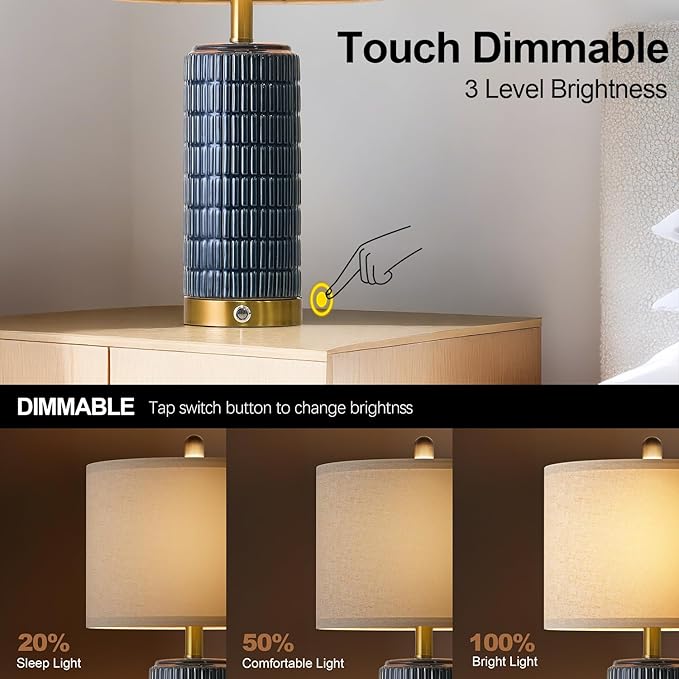 PoKat Touch Bedside Table Lamps - Image 2