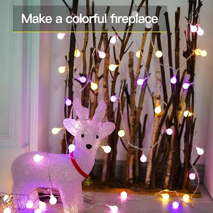 suddus Globe String Lights Outdoor Waterproof, 100 Led Colorful Globe Lights - Image 8