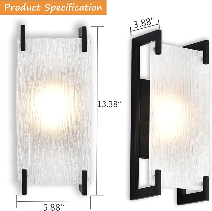 Alighting Modern Black LED Outdoor Wall Sconce – Waterproof Exterior Lighting - Image 5
