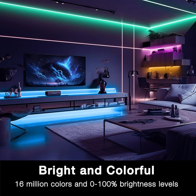 DAYBETTER RGB Led Light Strips Kit Compatible - Image 3