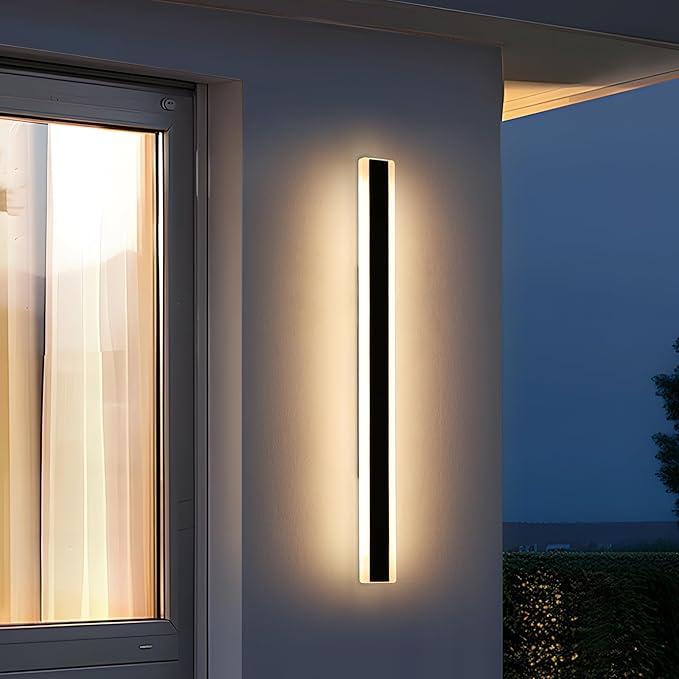 Modern Outdoor Wall Lights, 57inch Long Linear LED Wall Sconce, 3000K Warm White - Image 6