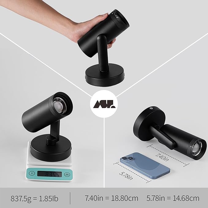 Aisilan Adjustable Dimmable Beam Angle 10-55° Zoomable Spotlight Indoor - Image 5