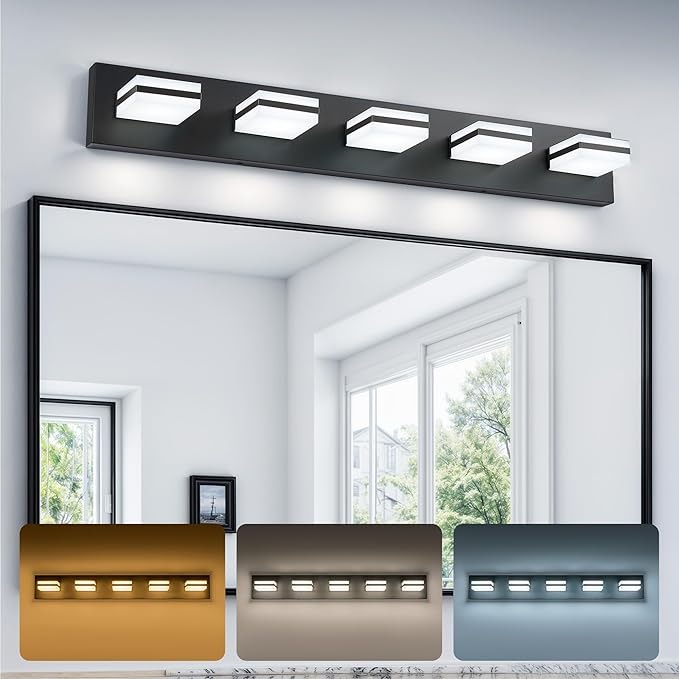 VONLUCE Bathroom Vanity Light Fixture, 5-Light Modern LED Vanity Light by Vonluce