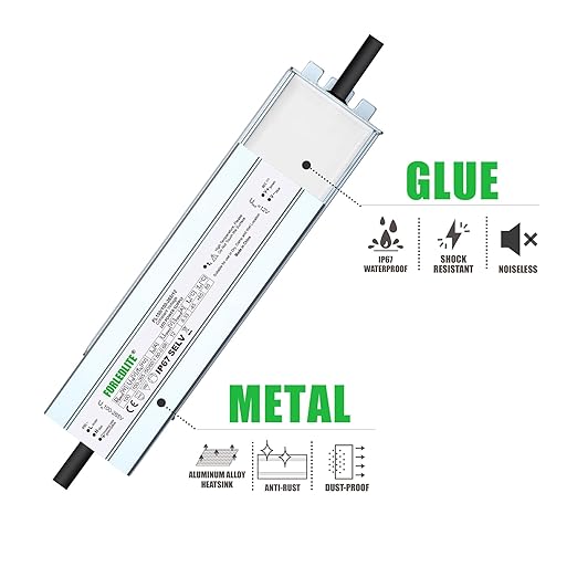 Wide Input 100~265V AC to DC 12V 100W Output IP67 Waterproof Constant Low - Image 4