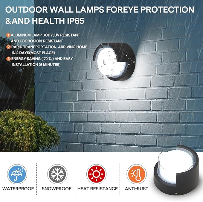 Modern Outdoor Wall Light - Image 3