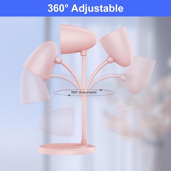 LED Desk Lamp for Home Office, 3 Light Colors, Table Lamp, Dimmable Reading - Image 6