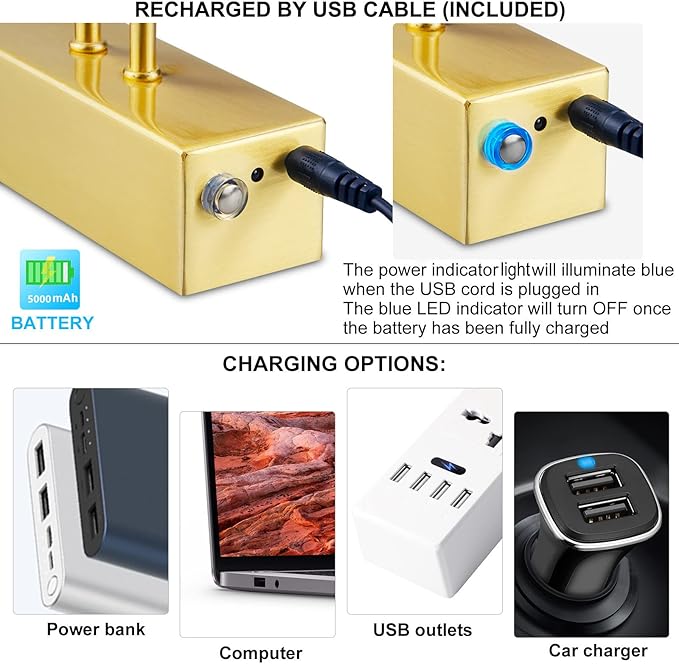 FUNCHDAY Picture Light Wireless, 13inch Rechargeable Battery Operated Gallery - Image 5