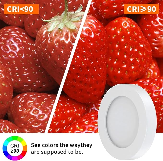 VST Under Cabinet Lights CCT 3000K-6500K, LED Puck Light Color Temperature and - Image 2