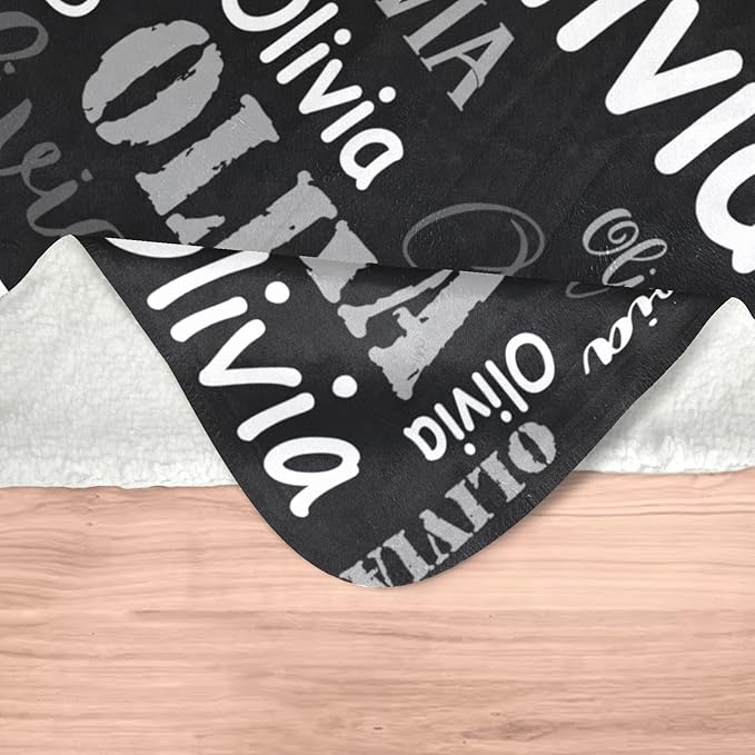 Gudina Personalized Name Blankets and Throws Custom Blanket - Image 6